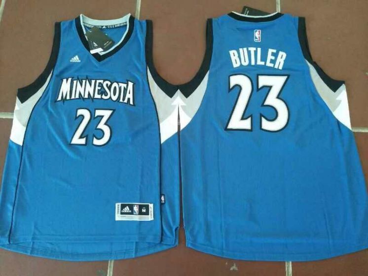 Men Minnesota Timberwolves #23 Jimmy Butler Blue NBA Jerseys